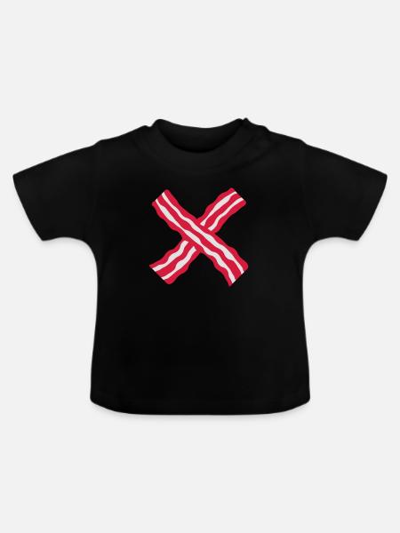 Bacon Cross - Baby Bio-T-Shirt mit Rundhals - Schwarz