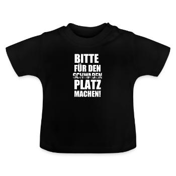 Swabia | Schwäbisch Ländle Schwabe gift ideas - Baby Organic T-Shirt with Round Neck - black - Front
