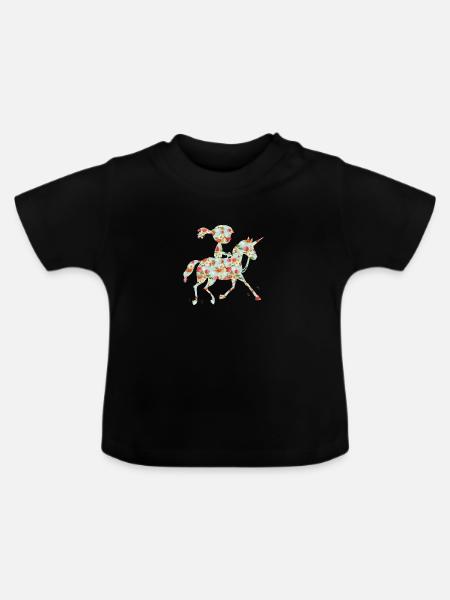 Ponypilot - Baby Bio-T-Shirt mit Rundhals - Schwarz