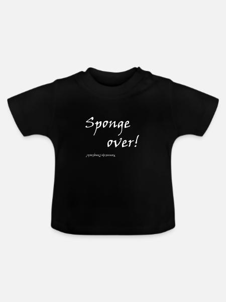 Sponge over - Baby Bio-T-Shirt mit Rundhals - Schwarz