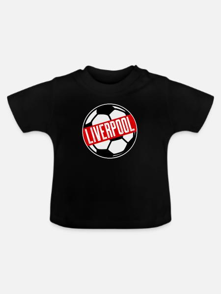 Liverpool Fußball - Baby Bio-T-Shirt mit Rundhals - Schwarz