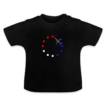Patrouille de France meeting aérien armée de l'air - T-shirt bio col rond Bébé - noir - Devant