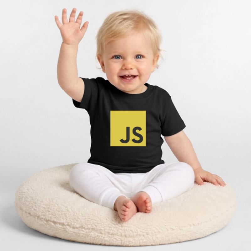 JavaScript - Programmeurs (Frontend/ Backend) T-shirt bio col rond Bébé