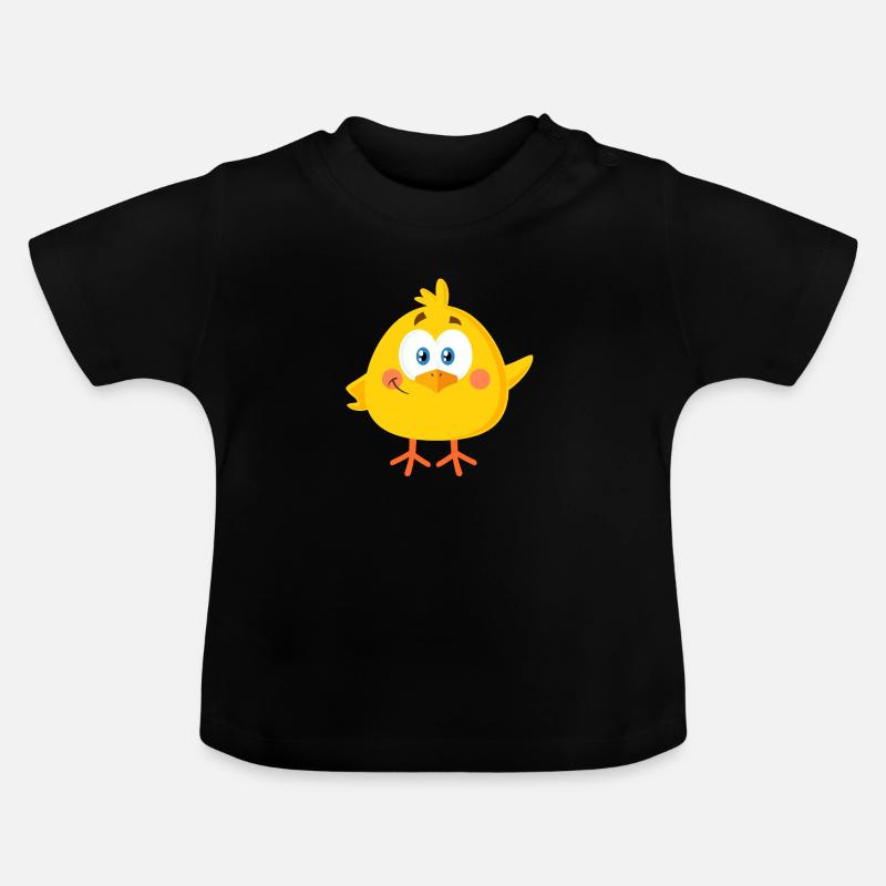 Petit poussin - T-shirt bio col rond Bébé - noir