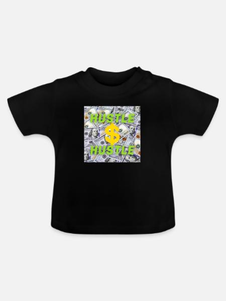 Hustle - Baby Bio-T-Shirt mit Rundhals - Schwarz