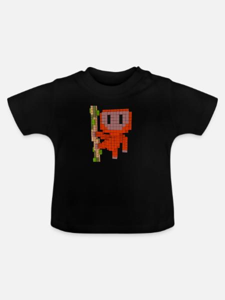 Orang Utan - Baby Bio-T-Shirt mit Rundhals - Schwarz