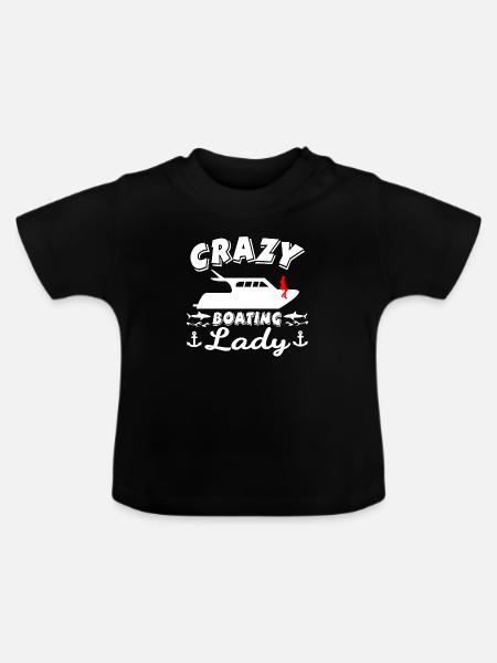 Boot - Baby Bio-T-Shirt mit Rundhals - Schwarz