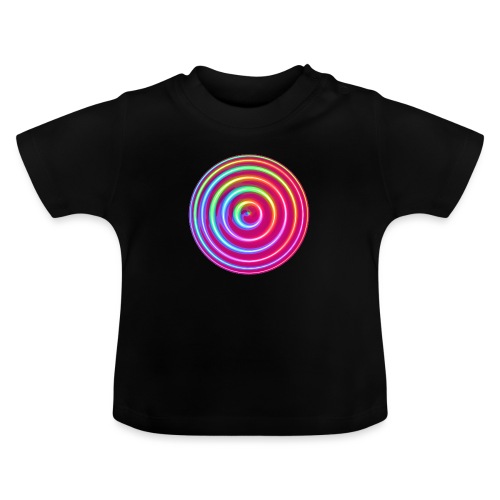 Poppiger Kreisel - Baby Bio-T-Shirt mit Rundhals