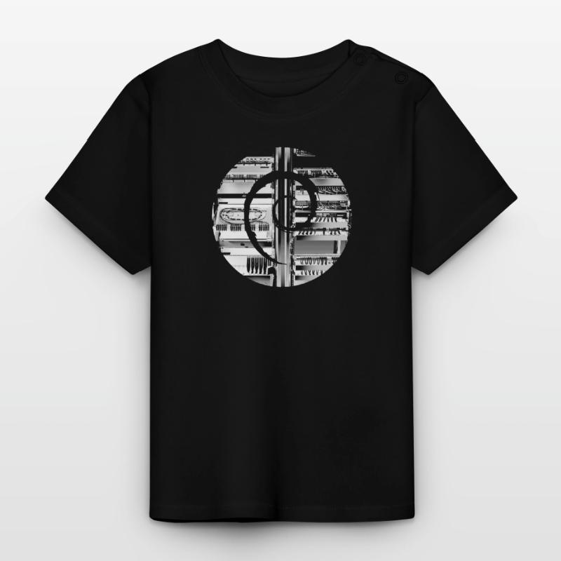 Debian GNU Linux Baby Bio-T-Shirt mit Rundhals