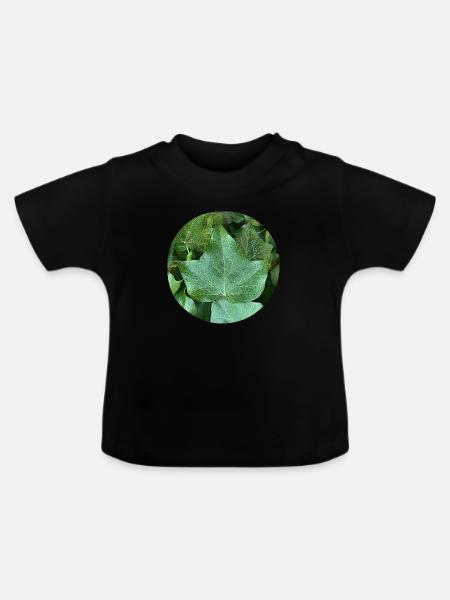 Efeu - Baby Bio-T-Shirt mit Rundhals - Schwarz