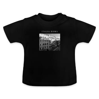 ITALIA - ROMA STREET - Baby Bio-T-Shirt mit Rundhals - Schwarz - Vorne