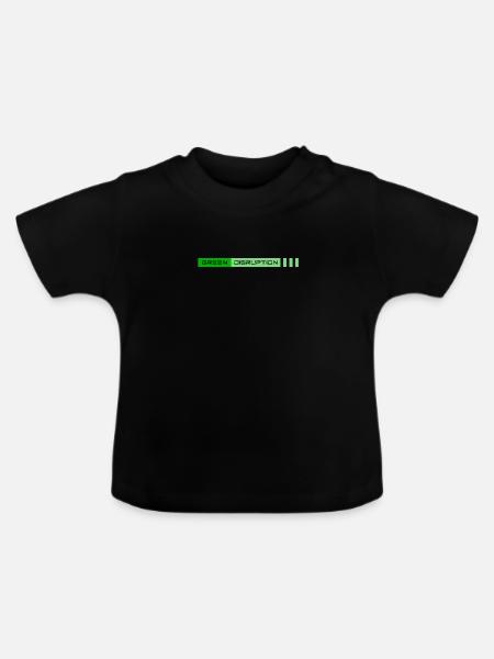 Green Disruption - Baby Bio-T-Shirt mit Rundhals - Schwarz