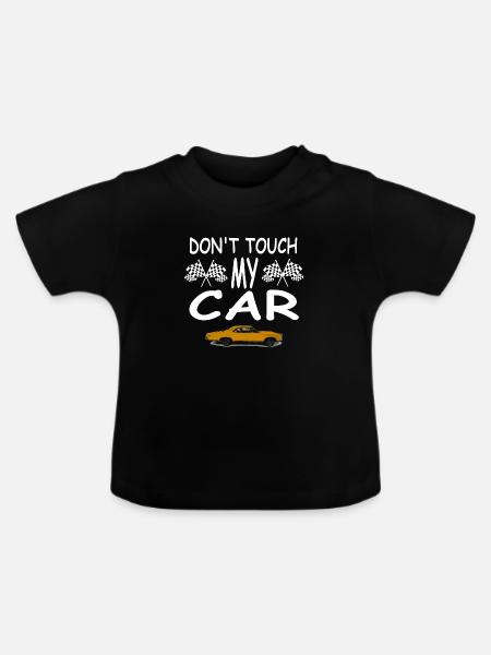 Auto - Baby Bio-T-Shirt mit Rundhals - Schwarz