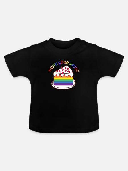 Probieren Sie Ihren Stolz - Baby Bio-T-Shirt mit Rundhals - Schwarz