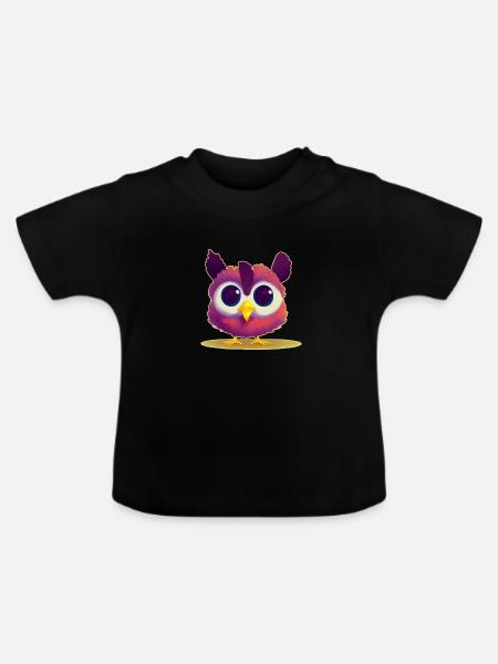 Baby Kücken - Baby Bio-T-Shirt mit Rundhals - Schwarz