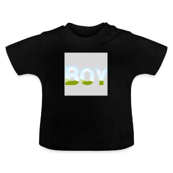 Baby Sachen - Baby Bio-T-Shirt mit Rundhals - Schwarz - Vorne