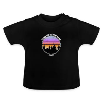 Jesus my forever song - Baby Organic T-Shirt with Round Neck - black - Front