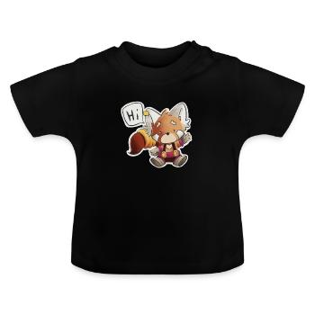 Ready Comic Chibi Version - Baby Organic T-Shirt with Round Neck - black - Front
