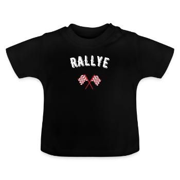 rallye - T-shirt bio col rond Bébé - noir - Devant