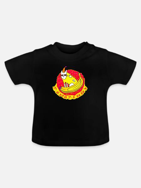 Banaberry - Baby Bio-T-Shirt mit Rundhals - Schwarz