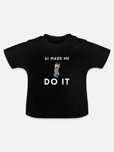 Artificial Intelligence Ai Chat - Baby Bio-T-Shirt mit Rundhals - Schwarz