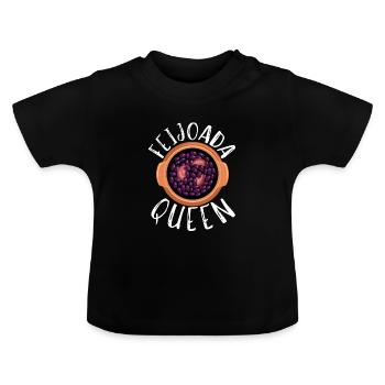 Brésil Ragoût de haricots de porc brésilien Feijoada - T-shirt bio col rond Bébé - noir - Devant