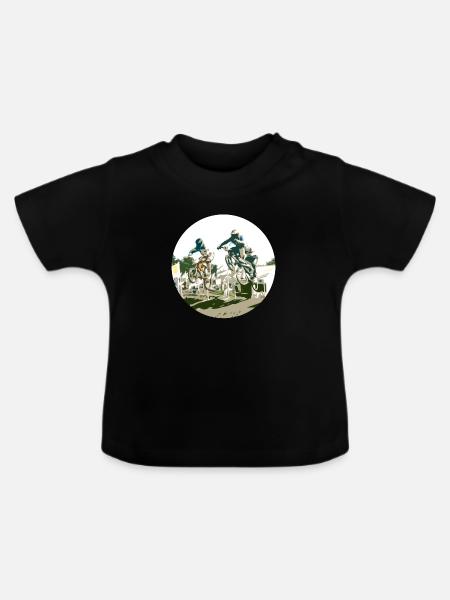 BMX - Baby Bio-T-Shirt mit Rundhals - Schwarz