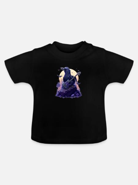 Rock Raven - Baby Bio-T-Shirt mit Rundhals - Schwarz