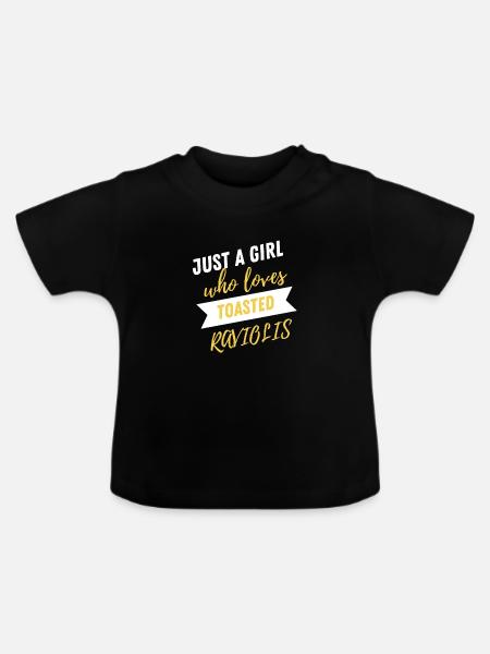 St. Louis Toasted Ravioli - Baby Bio-T-Shirt mit Rundhals - Schwarz