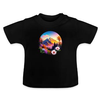 Beauté du Caucase - T-shirt bio col rond Bébé - noir - Devant