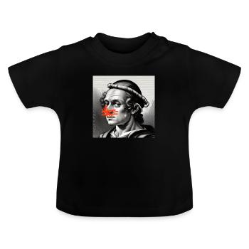 Antike Kunst modernisiert - Baby Bio-T-Shirt mit Rundhals - Schwarz - Vorne
