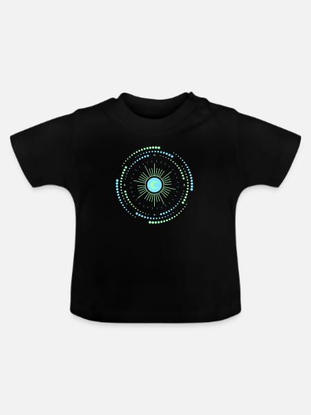 Creative logo - Baby Bio-T-Shirt mit Rundhals - Schwarz