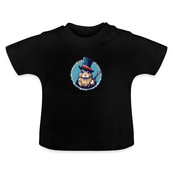 Conversionzauber hase - Baby Bio-T-Shirt mit Rundhals