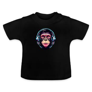 Space Ape - Beyond - Baby Bio-T-Shirt mit Rundhals - Schwarz - Vorne
