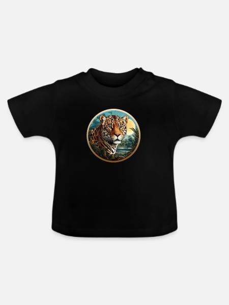 Jaguar - Baby Bio-T-Shirt mit Rundhals - Schwarz