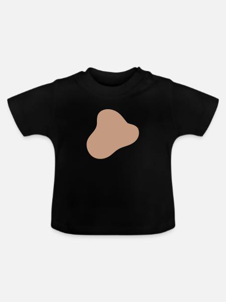 BlobDesign - Baby Bio-T-Shirt mit Rundhals - Schwarz