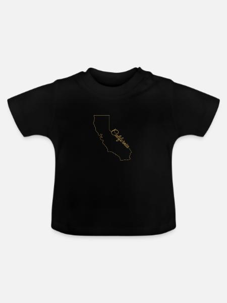 California This Place - Baby Bio-T-Shirt mit Rundhals - Schwarz