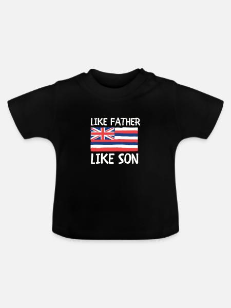 Waikiki Honolulu Island - Baby Bio-T-Shirt mit Rundhals - Schwarz