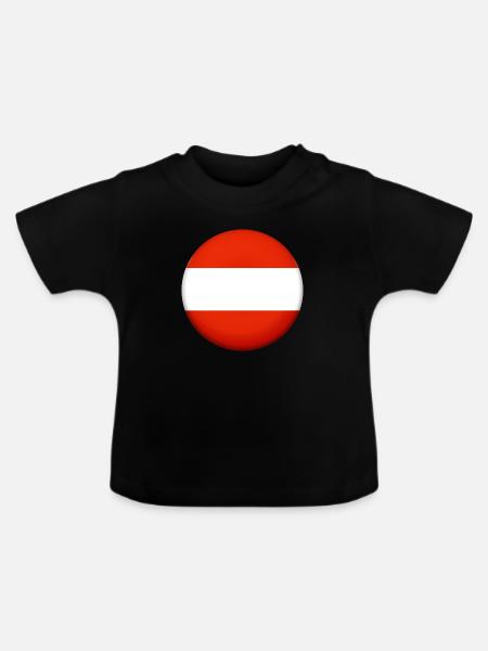 Austria Emblem - Baby Bio-T-Shirt mit Rundhals - Schwarz
