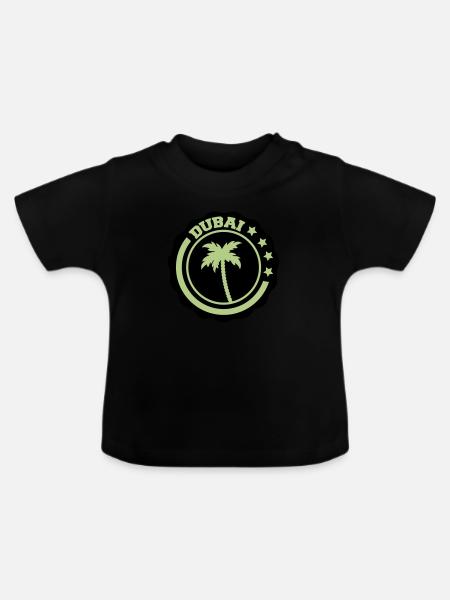 dubai - Baby Bio-T-Shirt mit Rundhals - Schwarz