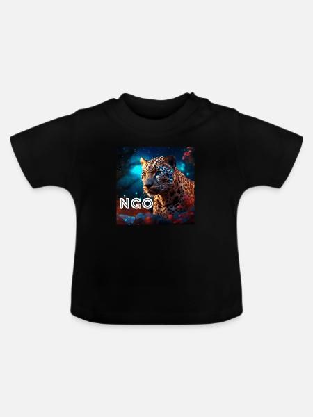 OG. - Baby Bio-T-Shirt mit Rundhals - Schwarz