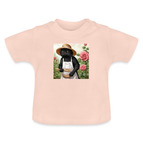 Garden tomcat - Baby Organic T-Shirt with Round Neck