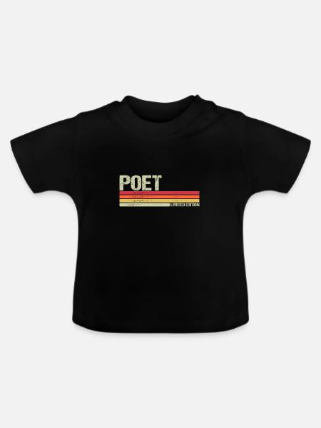 Poet Limited Editon - Baby Bio-T-Shirt mit Rundhals - Schwarz