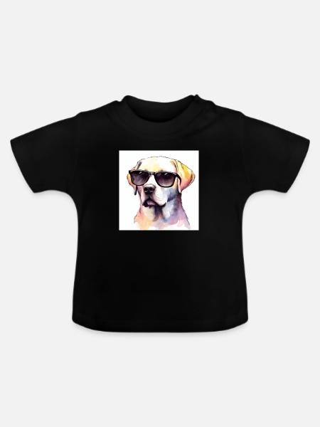 Cool Retriever - Baby Bio-T-Shirt mit Rundhals - Schwarz