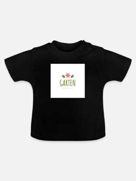 Garten - Baby Bio-T-Shirt mit Rundhals - Schwarz