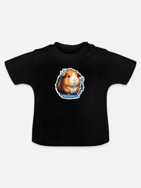 Meeri Wutz - Baby Bio-T-Shirt mit Rundhals - Schwarz
