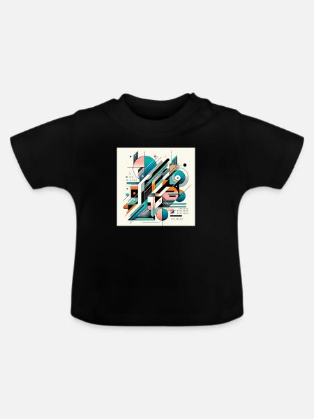Modern Matrix - Baby Bio-T-Shirt mit Rundhals - Schwarz