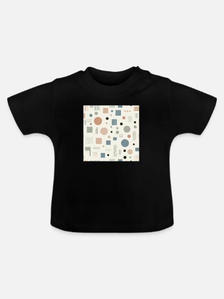 Zen Geometry - Baby Bio-T-Shirt mit Rundhals - Schwarz