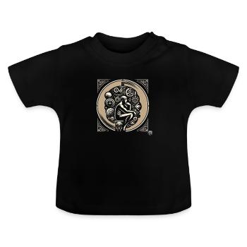 Mind's Odyssey - Baby Bio-T-Shirt mit Rundhals - Schwarz - Vorne