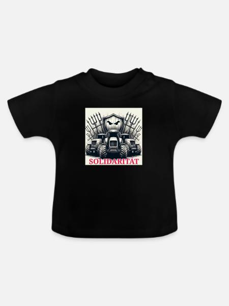 My Design - Baby Bio-T-Shirt mit Rundhals - Schwarz